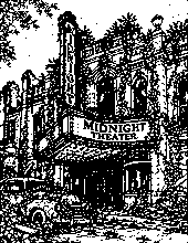 Midnight Theater illustration from the Forgotten Places coloring book project